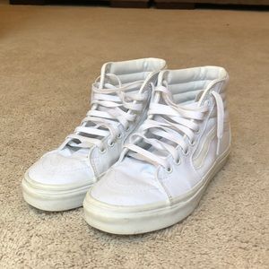 White Vans High Tops